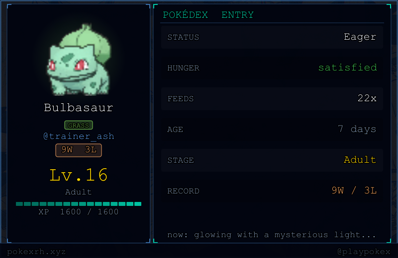 Pokemon ready to evolve