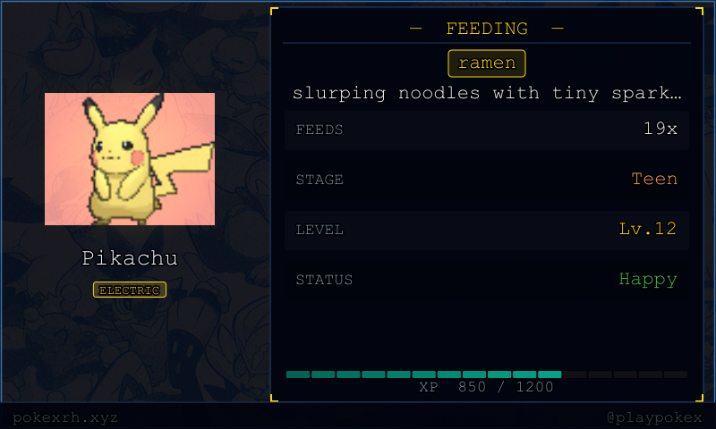 Feed card example
